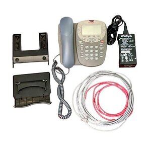 Avaya 4610SW IP Telephone 700381957 Desk Wall Stand Injector Power Supply Phone